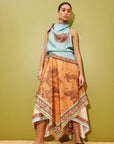 ALEMAIS Alberta Scarf Midi Dress LUXAMORE