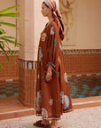 Alemais Laurence Tie Front Shirtdress worn by model in natural setting LUXAMORE
