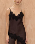 Charli Blake Contrast Lace Camisole - Chocolate