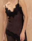 Charli Blake Contrast Lace Camisole - Chocolate