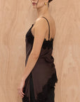 Charli Blake Contrast Lace Camisole - Chocolate