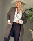 Bypias Wilona Cardigan - Taupe LUXAMORE