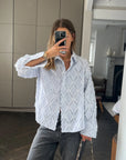 Charli - Marlowe Shirt - Blue Stripe LUXAMORE