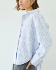 Charli - Marlowe Shirt - Blue Stripe LUXAMORE