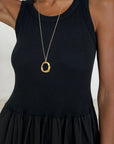 Charli - Mel Cotton Dress - Black Sustainable LUXAMORE