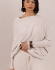 Alemais Sustainable Florence-Shirt close up worn by model LUXAMORE