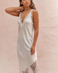 Charli - Solange Slip Dress - Moonbeam LUXAMORE