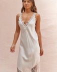 Charli - Solange Slip Dress - Moonbeam LUXAMORE