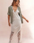 Charli - Solange Slip Dress - Moonbeam LUXAMORE