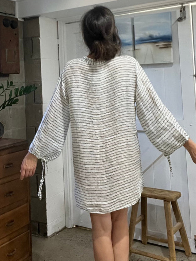 Estilo Emoporio Manta Mini Linen Dress