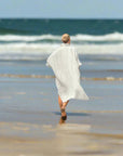 Woman Wearing Estilo Emporio La Cota Cover Up Linen Dress Lyla - Dress LUXAMORE