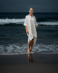 Estilo Emporio La Cota Cover Up Linen Dress Lyla LUXAMORE
