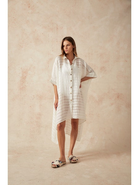 Estilo Emporio La Cota Cover Up Linen Dress