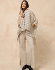 Estilo Emporio Linen Pant Novo Flare - Brasile Natural LUXAMORE