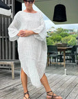 Estilo Emporio Nebbilio Linen Dress - Binario LUXAMORE