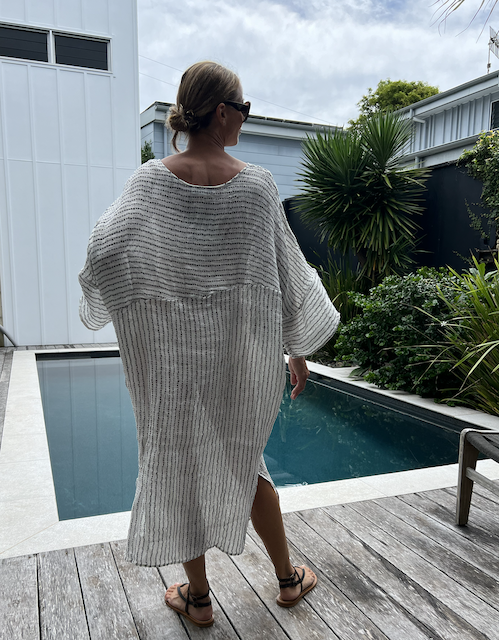 Estilo Emporio Nebbilio Linen Dress - Binario