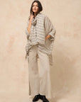 Woman Wearing Estilo Emporio Novo Flare Pant - Brasile Natural - Pants LUXAMORE