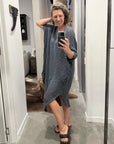 La Bottega di Brunella Linen Dress VESTITO FAUSTA - Campagna Luxor Reduced impact LUXAMORE
