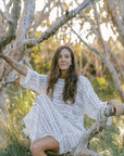 La Bottega di Brunella Linen Dress VESTITO GALASSIA - Rete Galaxy Mesh LUXAMORE