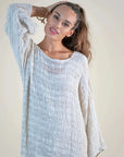 La Bottega di Brunella Linen Dress VESTITO GALASSIA - Rete Galaxy Mesh LUXAMORE