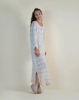 La Bottega di Brunella Linen Dress VESTITO GALASSIA - Rete Galaxy Mesh LUXAMORE