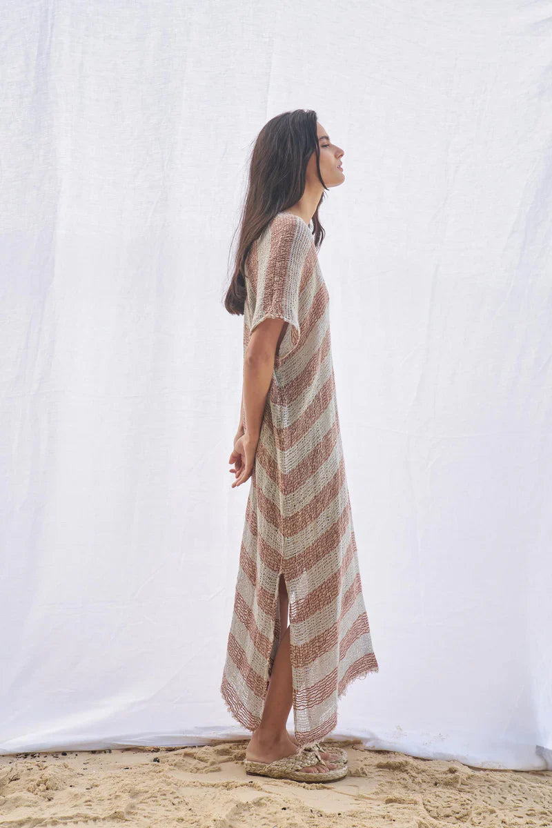 Estilo Emporio Zaza Dress Sky Blue Chocolate