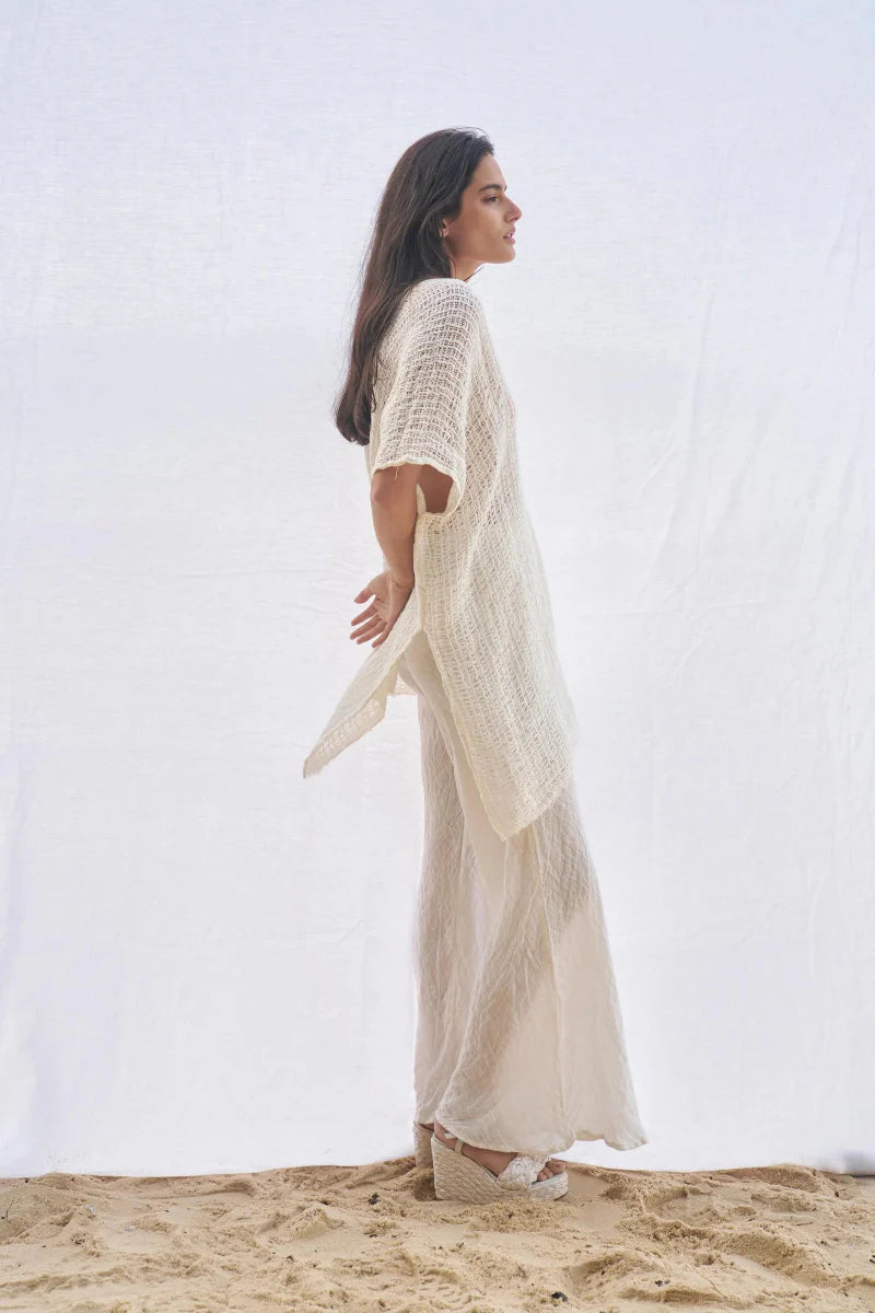 Estilo Emporio Cuadra Top + Dress Cestino Panna