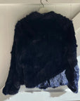 Mode & Affaire Cascade Fur Coat In Ink LUXAMORE