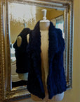 Mode & Affaire Collier Fur Vest - Ink LUXAMORE