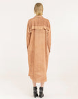 Sanctamuerte Long Shirt Dress Starfish Orange LUXAMORE