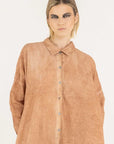 Sanctamuerte Long Shirt Dress Starfish Orange LUXAMORE