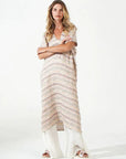 Woman Wearing Estilo Emporio Zaza Linen Dress - Marrakesh - Dress LUXAMORE