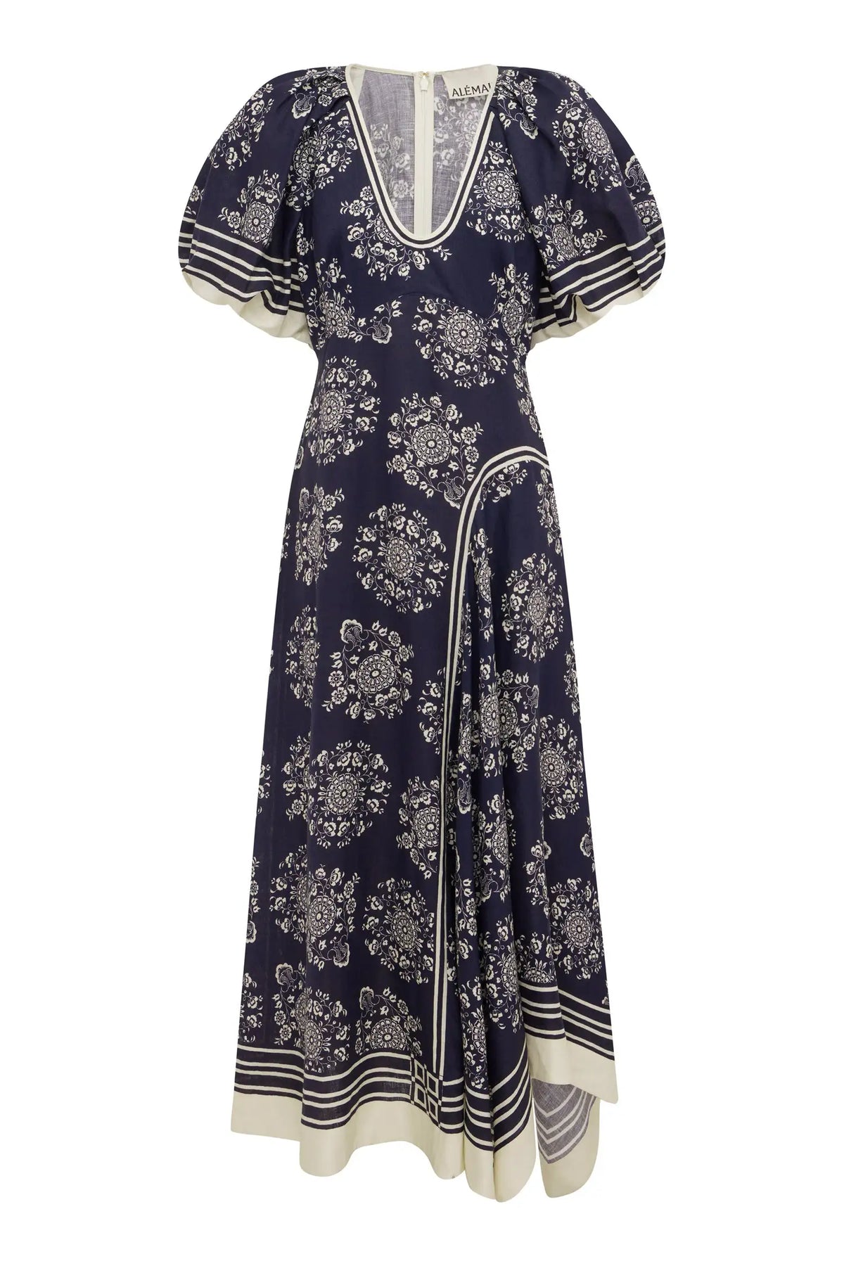 ALÉMAIS Banderra Midi Dress Sustainable LUXAMORE