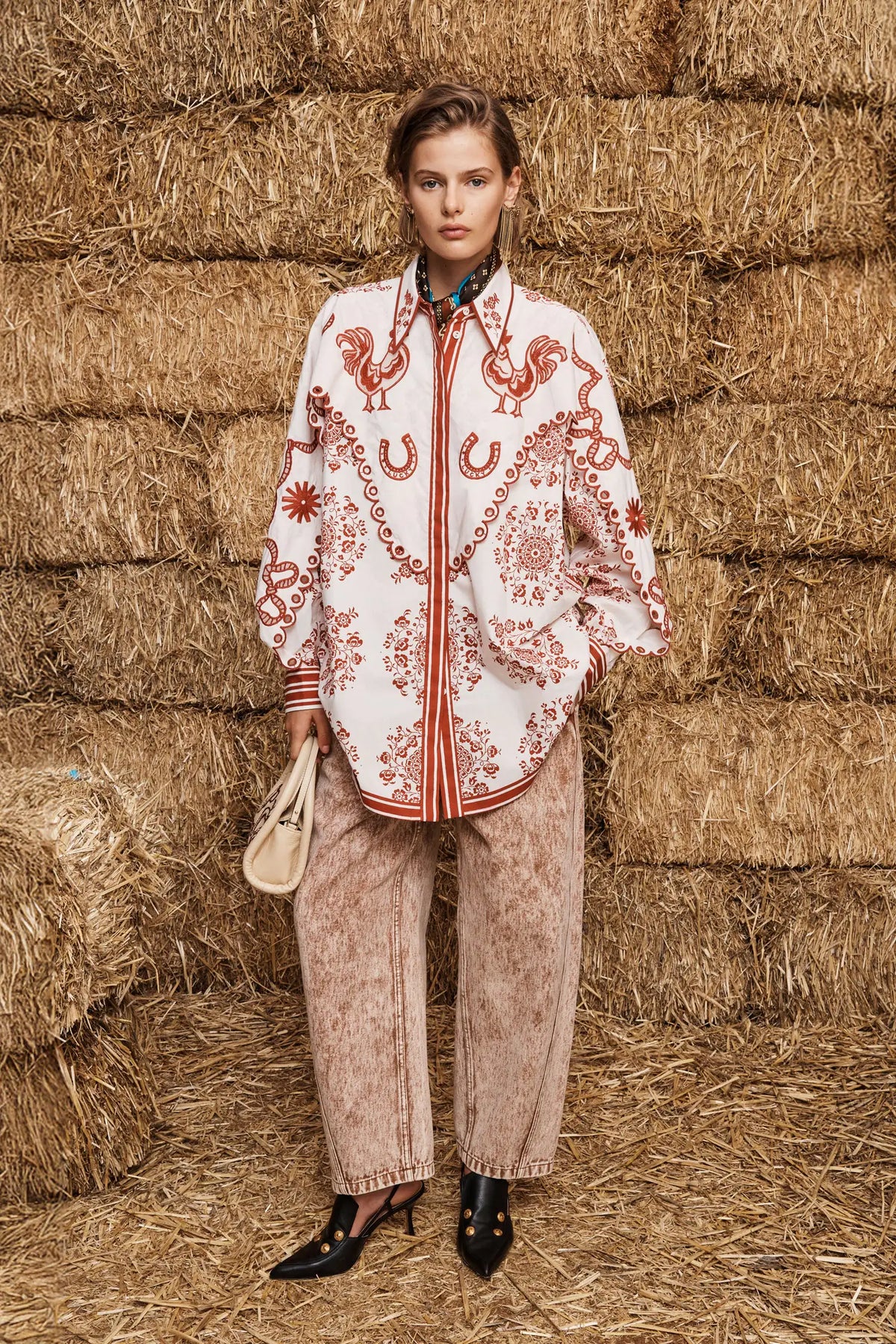 ALÉMAIS Giddy Embroidered Shirt Sustainable LUXAMORE