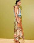 ALEMAIS Alberta Scarf Midi Dress LUXAMORE  