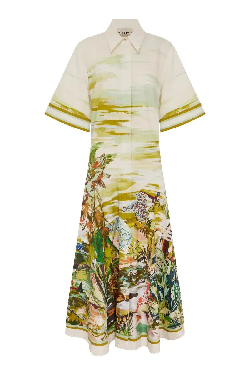 ALÉMAIS Jungle Boogie Shirtdress LUXAMORE  
