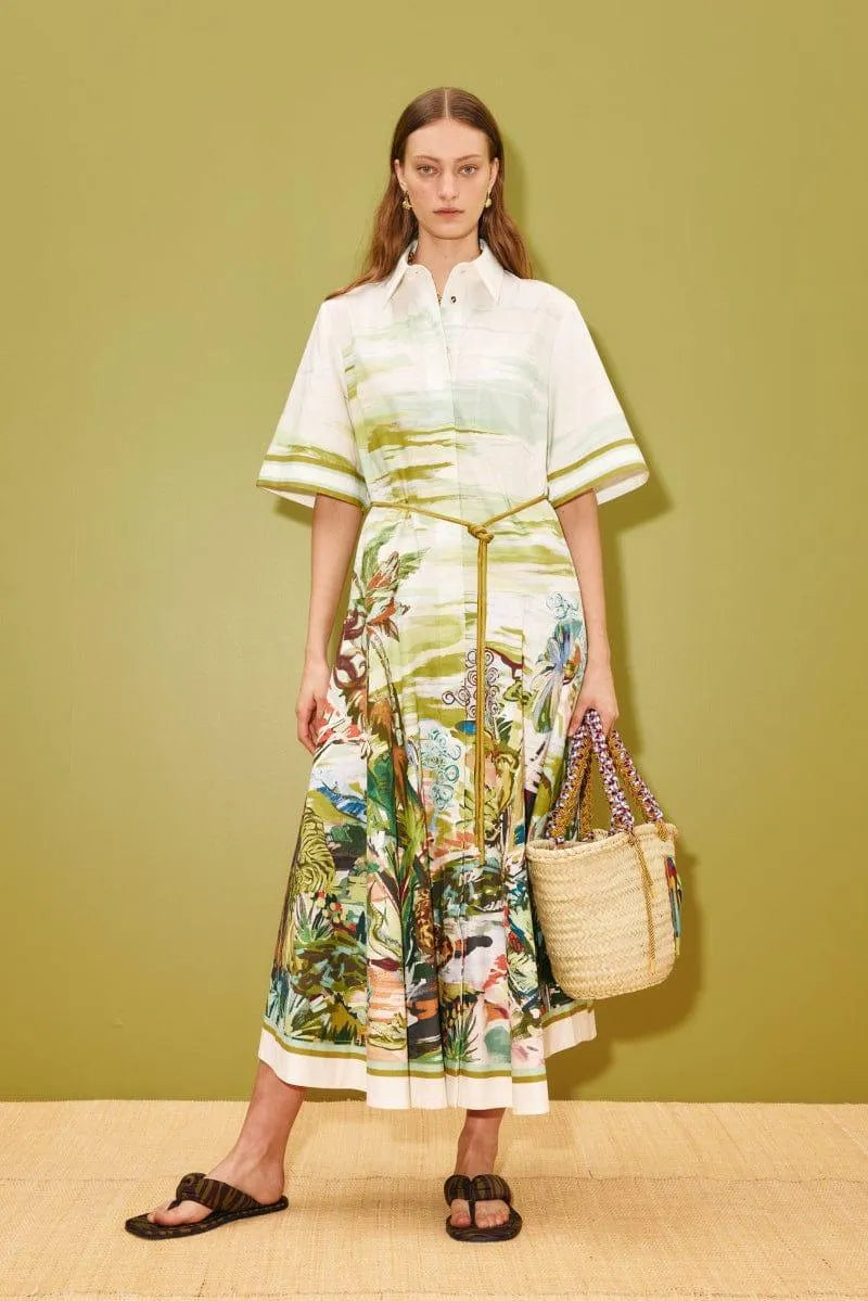 ALÉMAIS Jungle Boogie Shirtdress LUXAMORE  