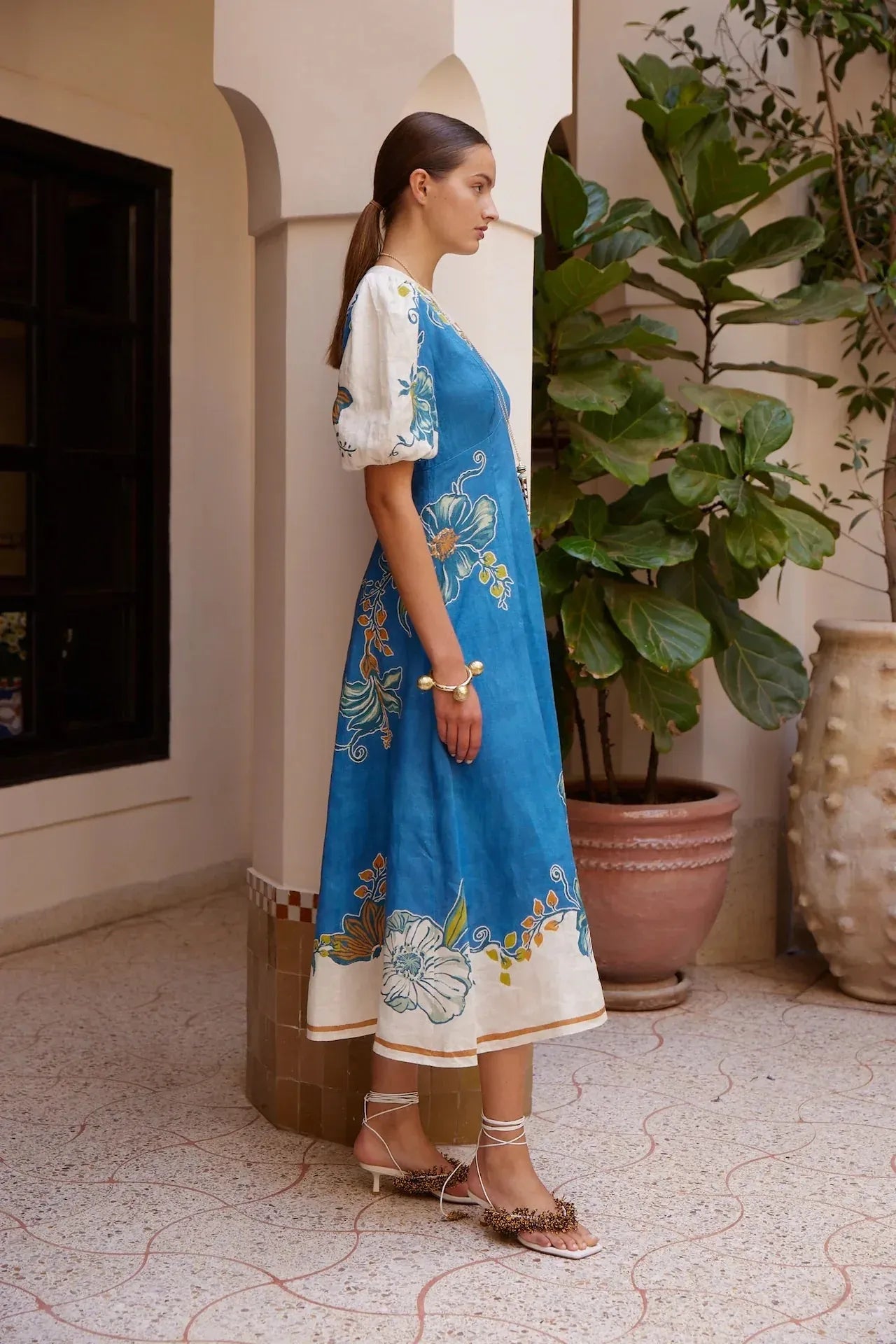 ALÉMAIS Luda Midi Dress LUXAMORE  