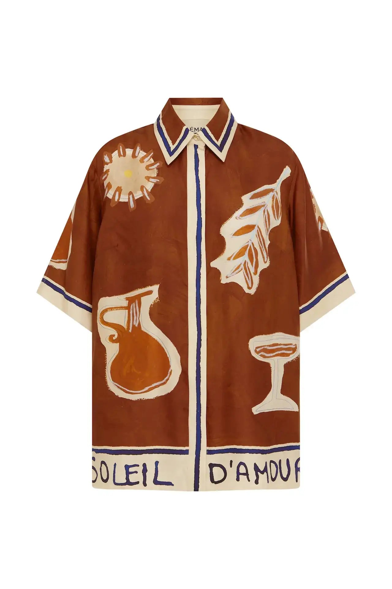 ALÉMAIS Soleil d’Amour Silk Shirt LUXAMORE  
