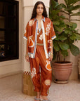 ALEMAIS Soleil d’Amour Silk Tapered Pants LUXAMORE  
