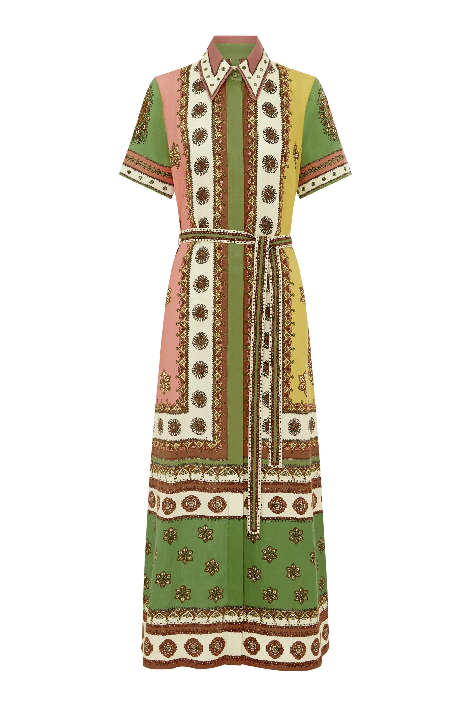 Alemais Contina Shirt Dress worn by model in natural setting LUXAMORE 