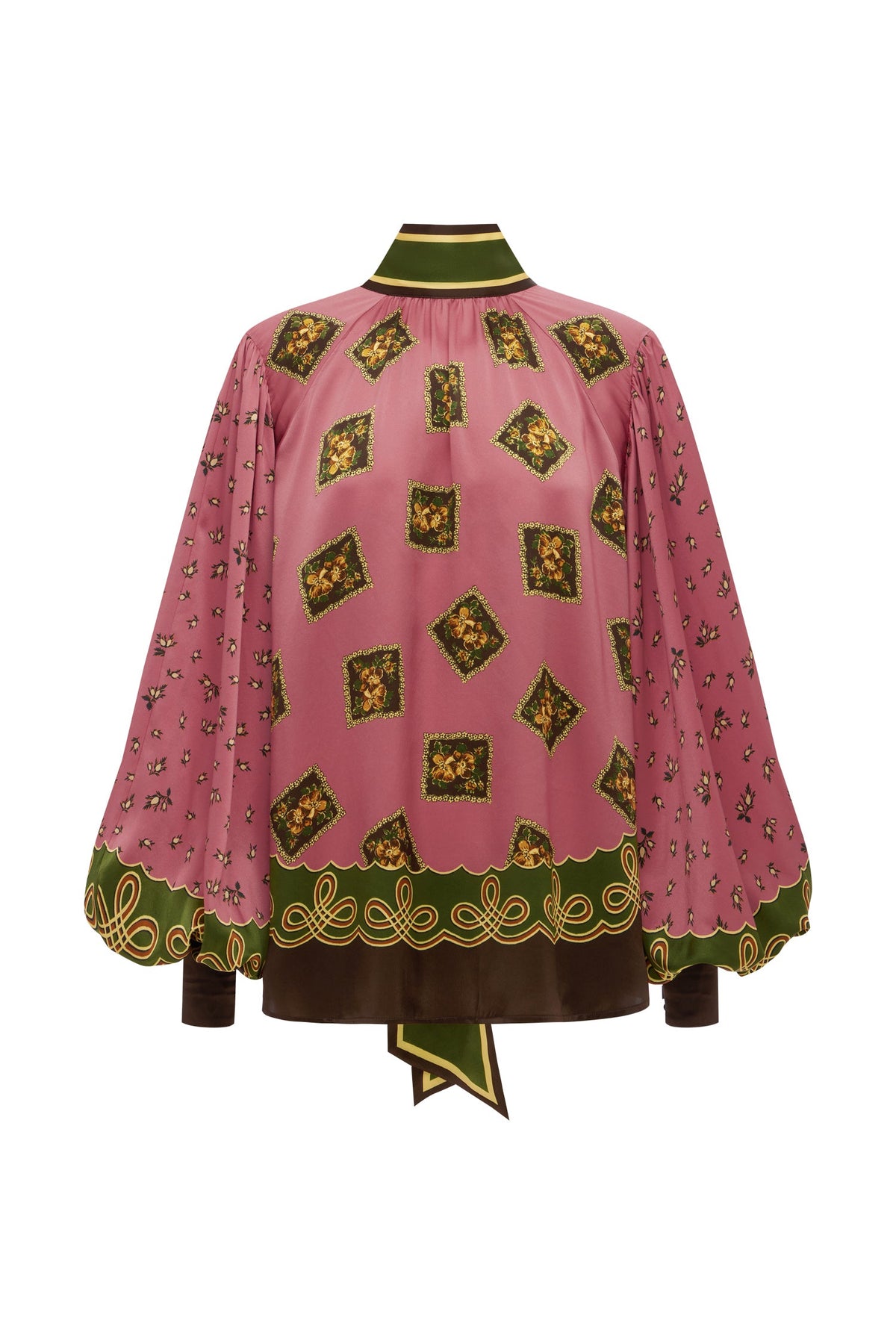 Alemais SustainableAlemais Lacey Silk Blouse ghost image LUXAMORE