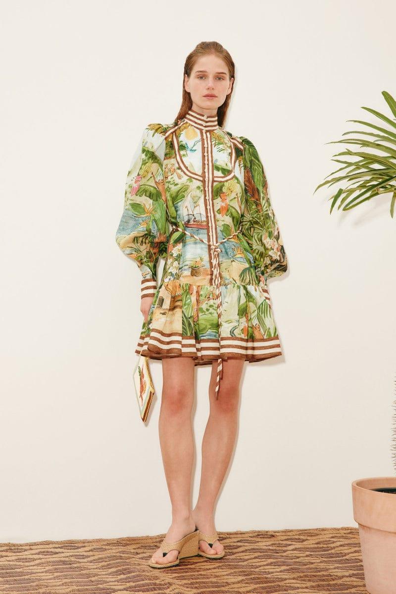 woman wearing Alemais Toucan Tango Mini LUXAMORE 