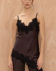 Charli Blake Contrast Lace Camisole - Chocolate