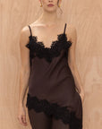 Charli Blake Contrast Lace Camisole - Chocolate