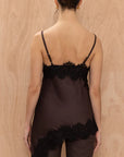 Charli Blake Contrast Lace Camisole - Chocolate