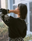 Boho Verona Black & White Embroidered Shirt