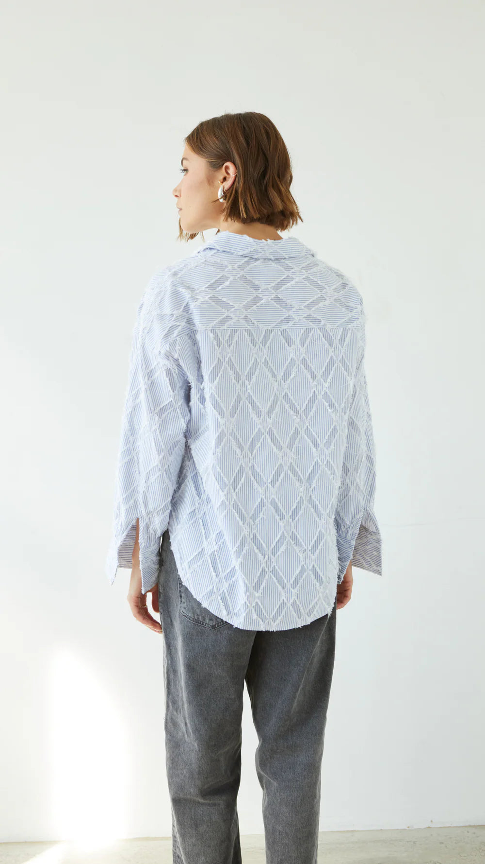 Charli - Marlowe Shirt - Blue Stripe LUXAMORE  