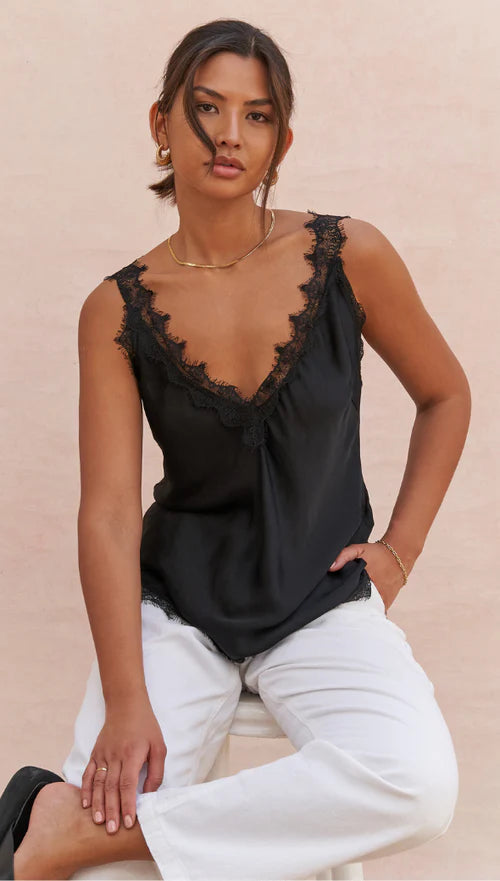 Charli - Solange Camisole - Black Sustainable LUXAMORE