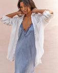 Charli - Solange Slip Dress - Washed Blue LUXAMORE  